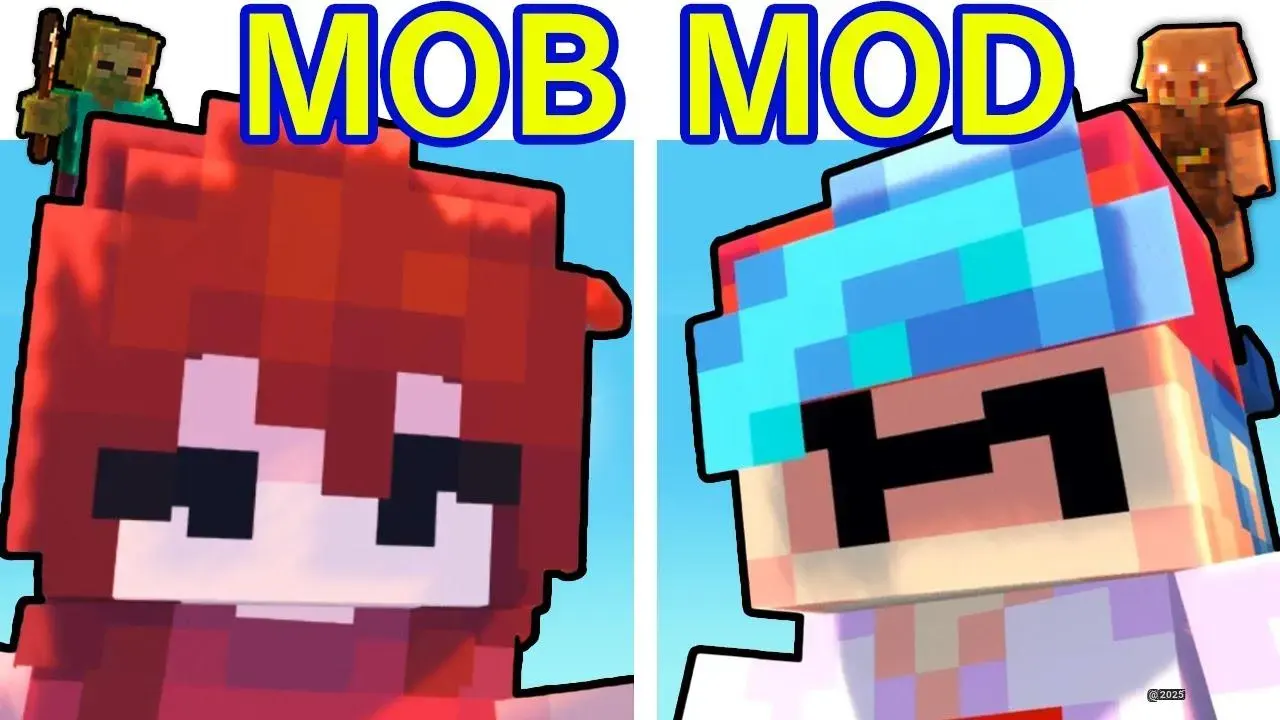FNF Rush E But Animation Vs. Minecraft - Watch Blocks Drop to the Beat 🎮